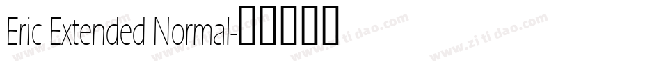 Eric Extended Normal字体转换